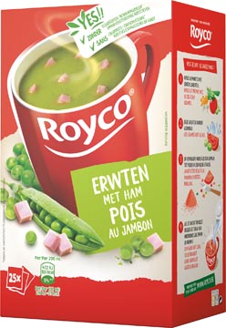 [046630] Royco minute soup classic pois au jambon, paquet de 25 sachets