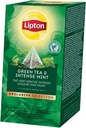 Lipton thé, thé vert menthe, exclusive selection, boîte de 25 sachets