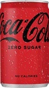 Coca-cola zero boisson rafraîchissante, mini canette de 15 cl, paquet de 24 pièces