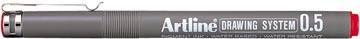 [0656202] Artline fineliner 0,5 mm, rouge