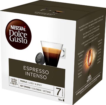 [087248] Nescafé dolce gusto dosettes de café, espresso intenso, paquet de 16 dosettes