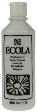 [0972100] Talens ecola gouache flacon de 500 ml, blanc