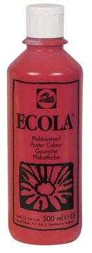 [0972318] Talens ecola gouache flacon de 500 ml, carmin