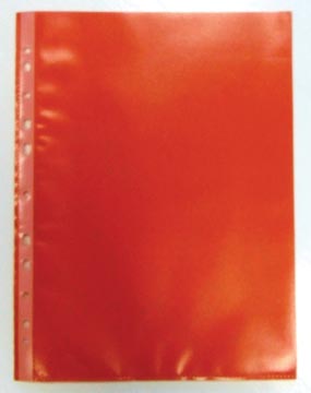 [099153] Bronyl pochette perforée, rouge, paquet de 50