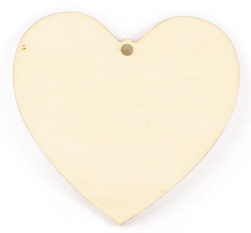 [100218] Graine créative coeur en bois à décorer, ft 120 x 110 x 4 mm
