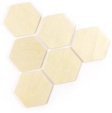 Graine créative sashet de 30 formes hexagonales en bois à décorer, ft 99 x 86 x 4 mm