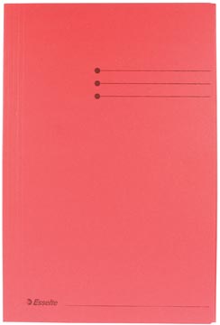 [100323R] Esselte chemise de classement rouge, ft folio