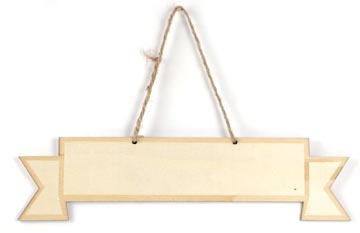 [100387] Graine créative suspension bannière en bois