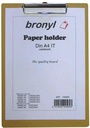 Bronyl plaque à pince pour ft a4 (23 x 33 cm)