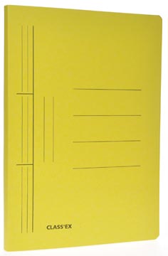 [1024] Class'ex chemise à glissière jaune, ft 25 x 34,7 cm (pour ft folio)