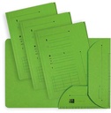 Oxford ultimate sous-dossiers, format a4, en carton, avec 2 rabats, paquet de25 pièces, vert