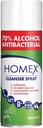 Homex cleanser spray, 70 % alcool, bombe aérosol de 200 ml