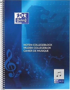 [1050345] Oxford cahier de musique, ft a4, 100 pages