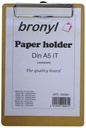 Bronyl plaque à pince pour ft a5 (16 x 25 cm)