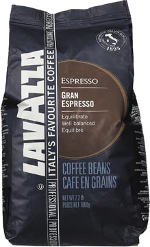 [108020] Lavazza café en grains grand espresso, sac de 1 kg