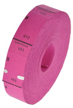 [11000K] Rouleaux de tickets, 1000 tickets, cerise