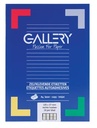 Gallery étiquettes blanches, ft 105 x 37 mm (l x h), coins carrés, boîte de 1.600 étiquettes