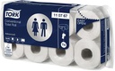 Tork papier toilette advanced, 2 plis, système t4, 250 feuilles, paquet de 8 rouleaux