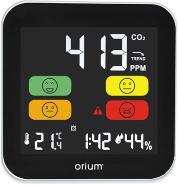 [521014] Orium by cep détecteur de co2 professionel, pour des surfaces jusqu'à 75 m²