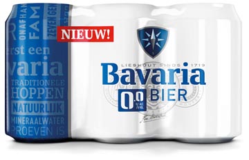 [11791] Bavaria bière, sans alcool, canette de 33 cl, paquet de 6 pièces