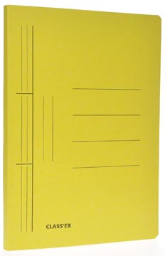 [1184] Class'ex chemise à glissière, ft 25 x 32 cm (pour ft a4), jaune