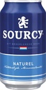 Sourcy eau minérale, non pétillant, canette de 33 cl, paquet de 24 pièces, bleu