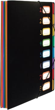 [1188675] Viquel rainbow class classeur-trieur, ft a4, avec 8 compartiments