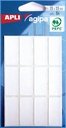 Agipa étiquettes blanches en pochette ft 15 x 35 mm (l x h), 84 pièces, 12 par feuille