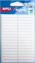 Agipa étiquettes blanches en pochette ft 5 x 35 mm (l x h), 238 pièces, 34 par feuille
