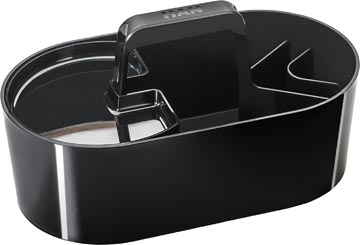 [120013] Han toolbox loft porte-accessoires avec plateau, 4 compartiments, noir (jet black)