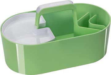 [1200800] Han toolbox loft porte-accessoires avec plateau, 4 compartiments, vert (lime green)