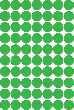 [12106] Apli étiquettes rondes en pochette diamètre 19 mm, vert, 560 pièces, 70 par feuille