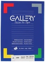 Gallery étiquettes blanches, ft 210 x 148,5 mm (l x h), coins carrés, 2 par feuille