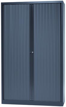 [12194SA] Bisley armoire à rideaux, ft 198 x 120 x 43 cm (h x l x p), 4 tablettes, anthracite
