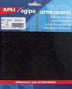 Agipa étiquettes chiffres et lettres hauteur des lettres 20 mm (l x h), 177 chiffres