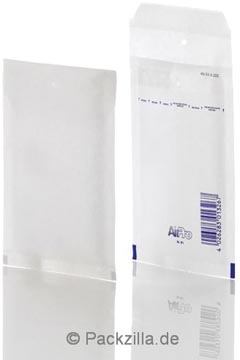 [12209] Bong airpro enveloppes à bulles d'air, ft 100 x 165 mm, avec bande adhésive, boîte de 200 pièces, blanc