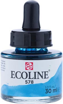 [1255781] Talens ecoline peinture à l'eau flacon de 30 ml, bleu ciel (cyan)