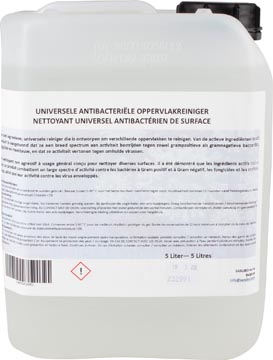 [1291605] Nettoyant universel antibactérien de surface, bidon de 5 litres