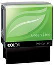 Colop cachet green line printer printer 20, 4 lignes max., pour les pays-bas, ft 14 x 38 mm