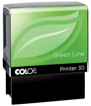 [129839] Colop cachet green line printer printer 30, 5 lignes max., pour les pays-bas, ft 18 x 47 mm