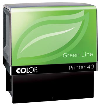 [129844] Colop cachet green line printer printer 40, 6 lignes max., pour les pays-bas, ft 23 x 59 mm