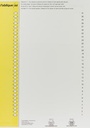 Elba onglets type 9, feuille de 31 étiquettes, jaune