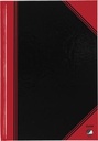 Bantex carnet de notes, ft a6, 192 pages, ligné, rouge et noir
