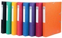 Exacompta boîte de classement cartobox dos de 40 cm, couleurs assorties: vert, bleu, jaune, rouge, vio...