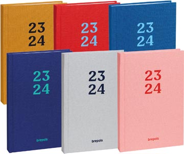 [140385] Brepols journal de classe étudiant rainbow, couleurs assorties, 2023-2024