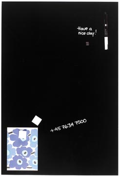 [1406003] Naga tableau en verre magnétique, noir