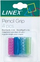 Linex guide-doigts pour crayon, blister de 6 pièces
