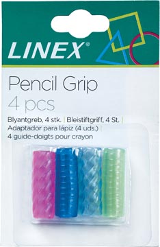 [1412097] Linex guide-doigts pour crayon, blister de 6 pièces