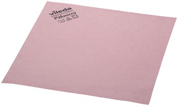 [143586] Vileda chiffon en microfibre pva, rouge, paquet de 5 pièces