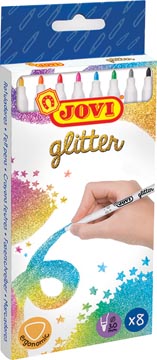 [1608G] Jovi feutre glitter, étui cartonné de 8 pièces